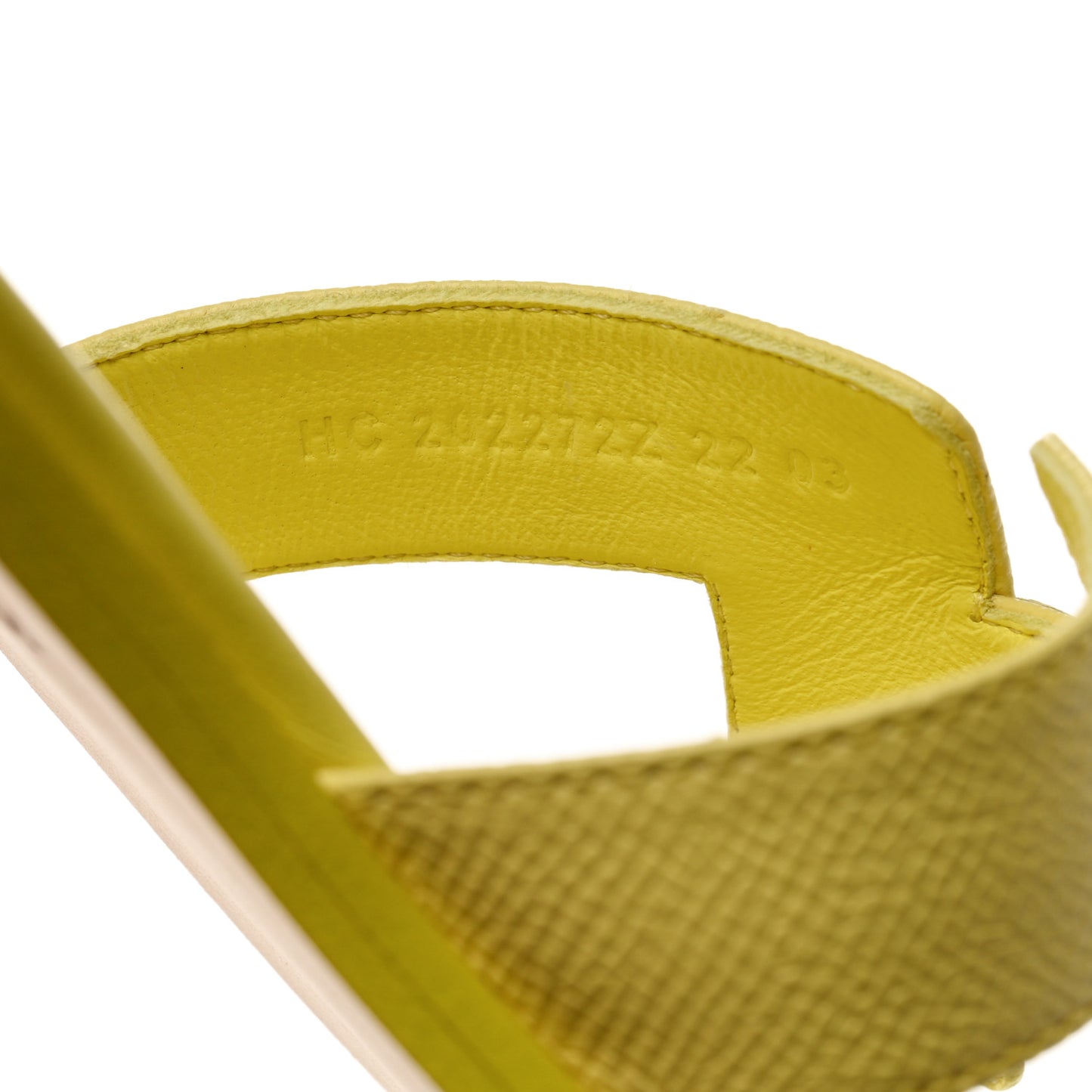 Epsom Oran Sandals 39.5 Jaune Curcuma