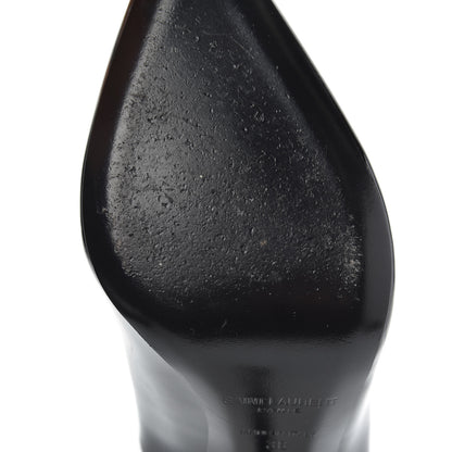 Saint Laurent Patent Opyum 110 Pumps 38 Black Silver 8 of 8