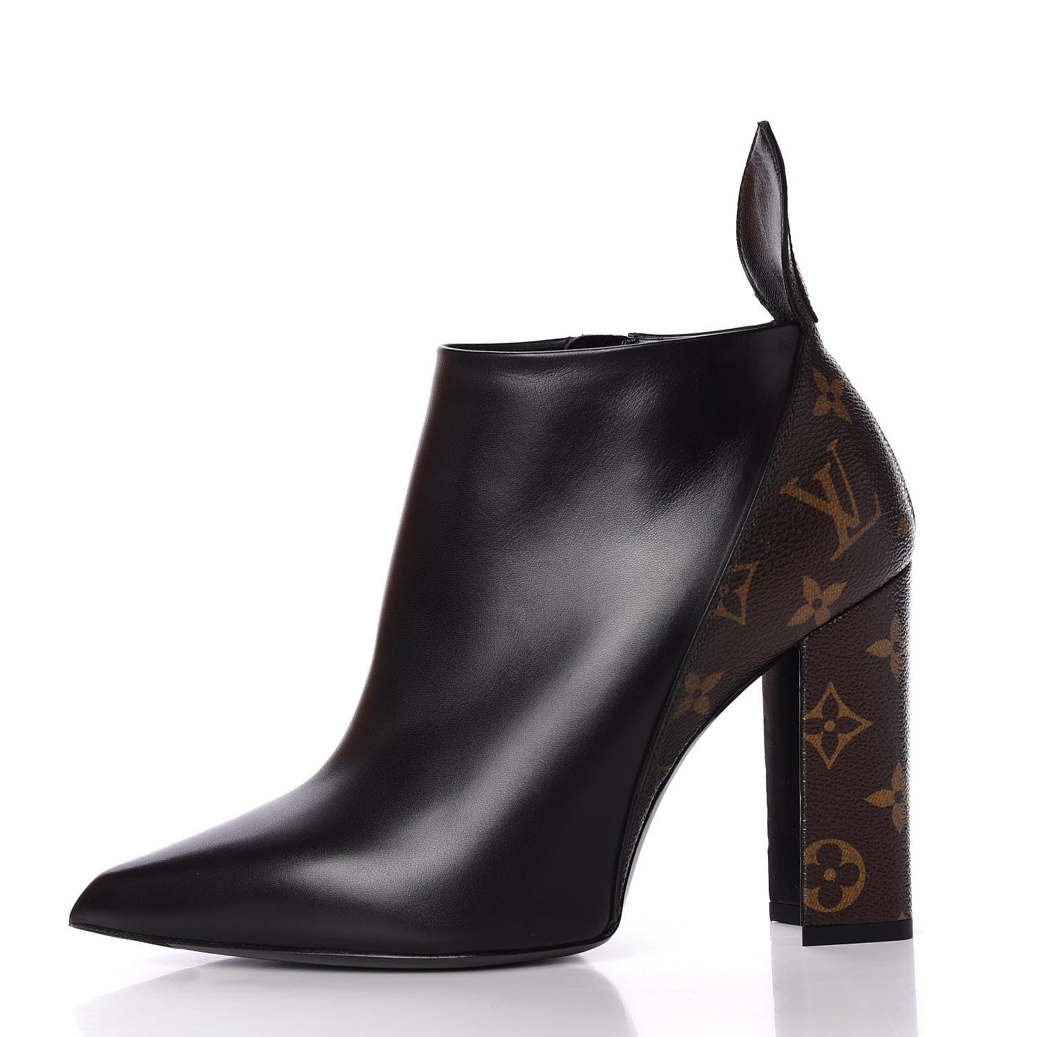 Louis Vuitton Calfskin Monogram Rodeo Queen Low Ankle Boots 38 Black 1 of 11