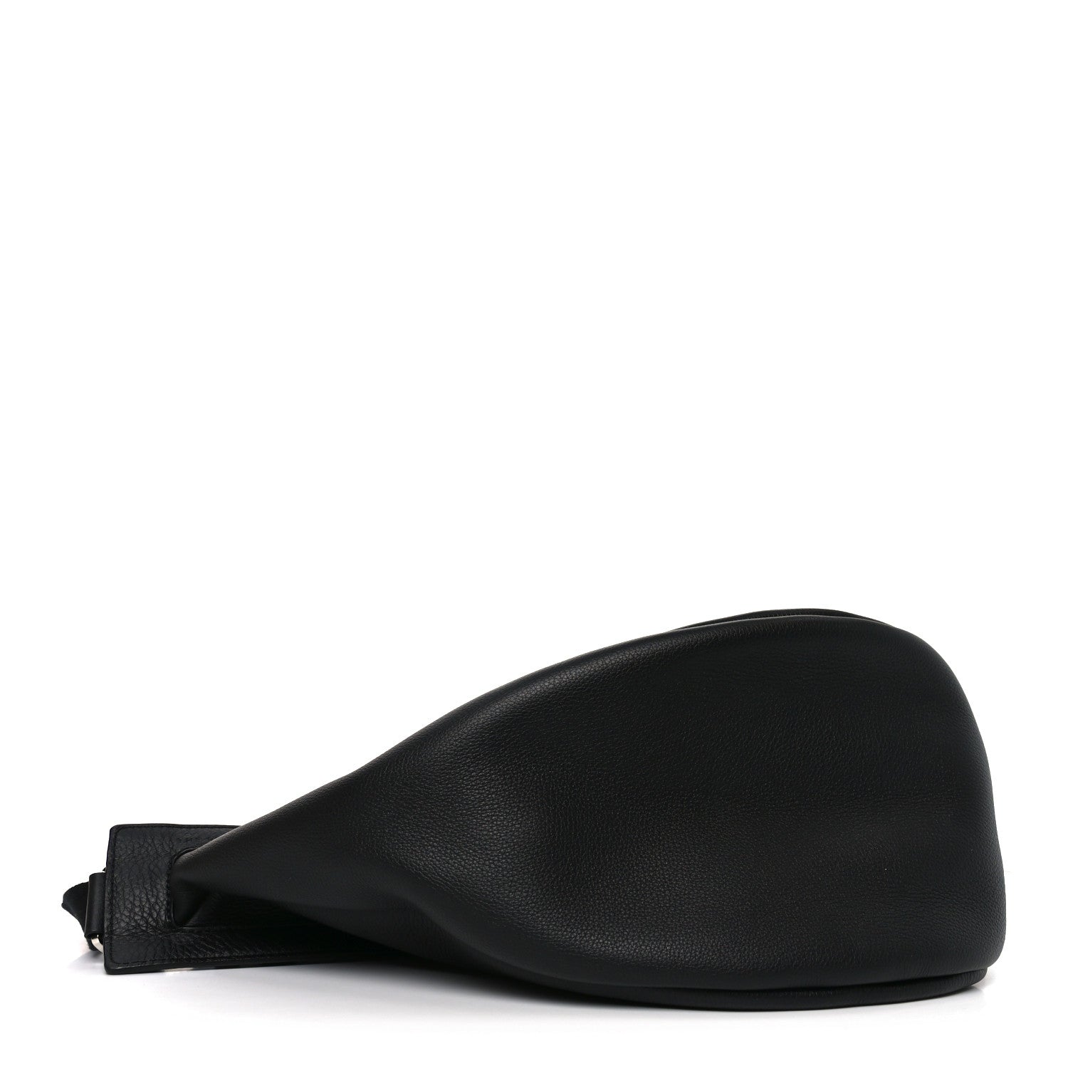 The Row Grained Calfskin Large Slouchy Banana Bag Black 6 of 19