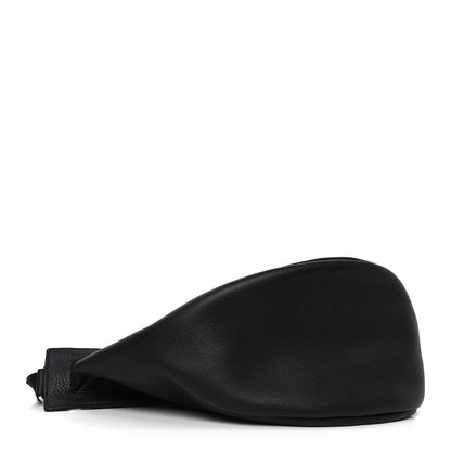 The Row Grained Calfskin Large Slouchy Banana Bag Black 6 of 19