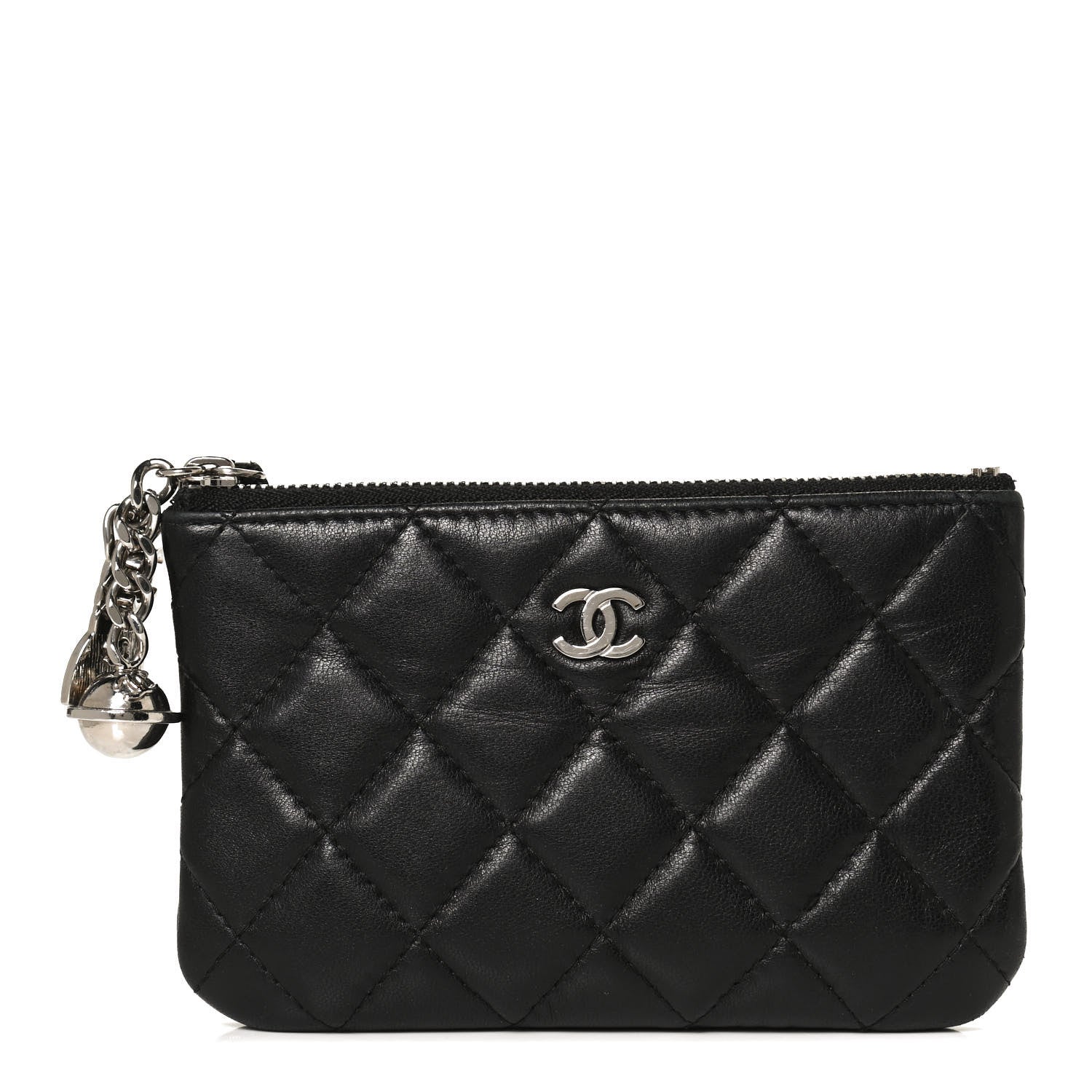 Chanel Lambskin Quilted Small Cosmo Cosmetic Case Black 1 of 9