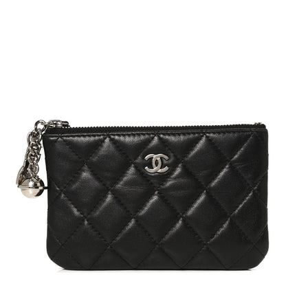 Chanel Lambskin Quilted Small Cosmo Cosmetic Case Black 1 of 9