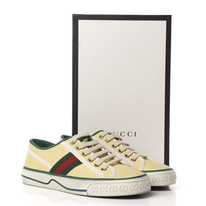 Gucci Canvas Web Womens 1977 Tennis Sneakers 37.5 Burro Mystic White 11 of 11