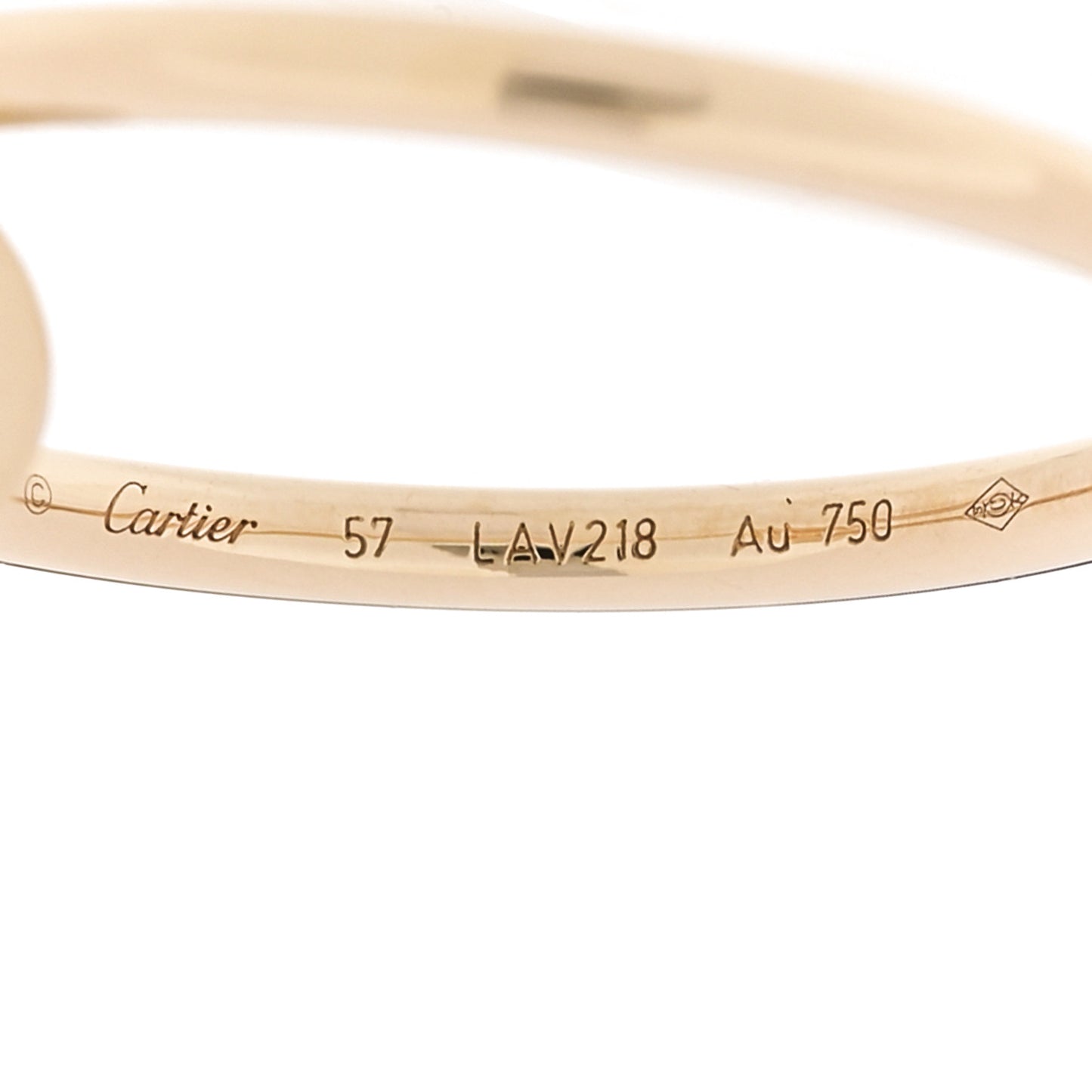 18K Yellow Gold Small Juste Un Clou Ring 57 8