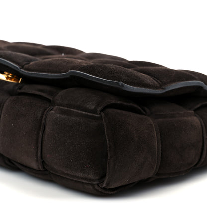 Bottega Veneta Suede Maxi Intrecciato Padded Chain Cassette Crossbody Bag Fondant 12 of 12