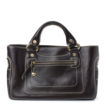 Celine Buffalo Boogie Satchel Brown 1 of 9