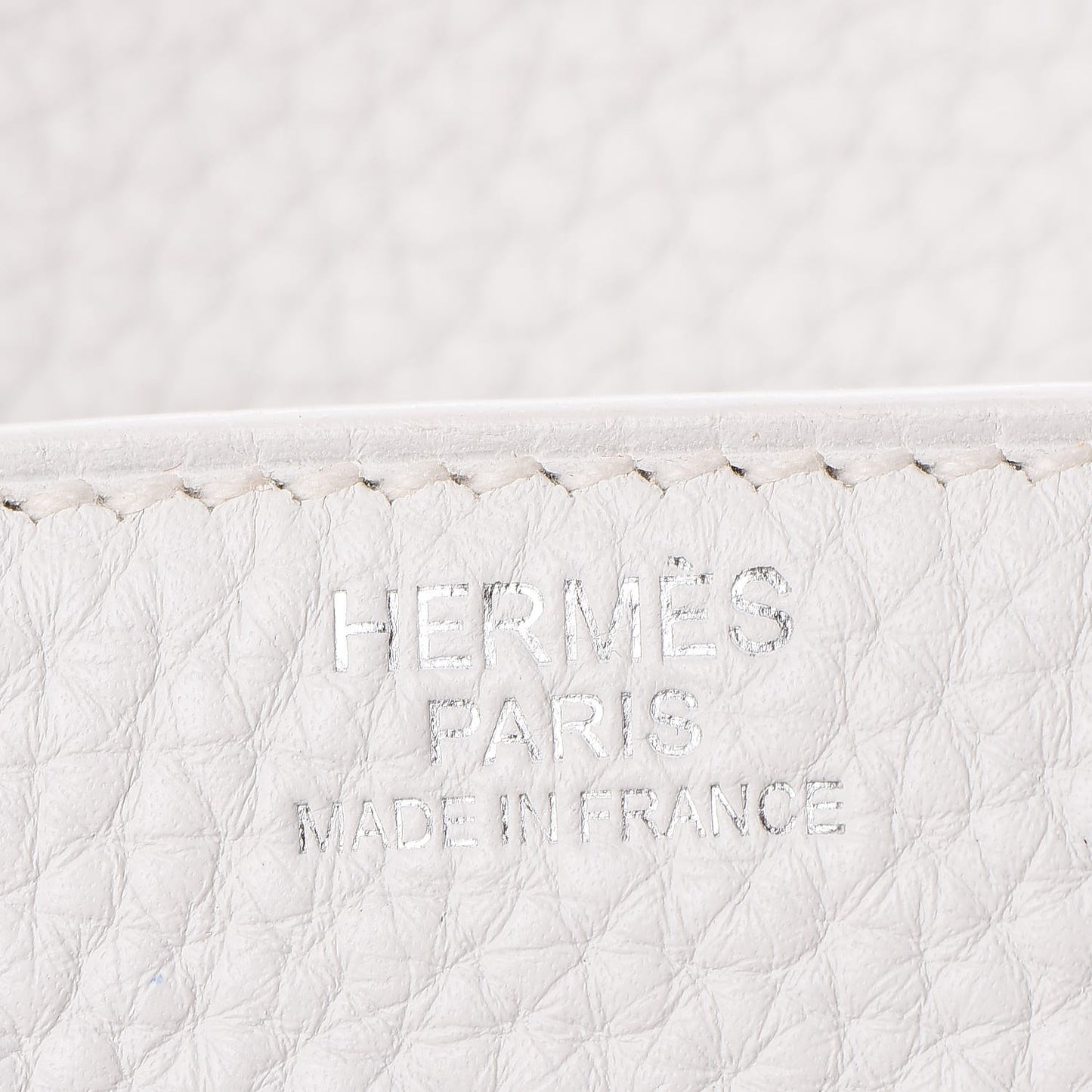 Taurillon Clemence Birkin 30 White