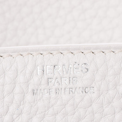 Hermes Taurillon Clemence Birkin 30 White 18 of 36