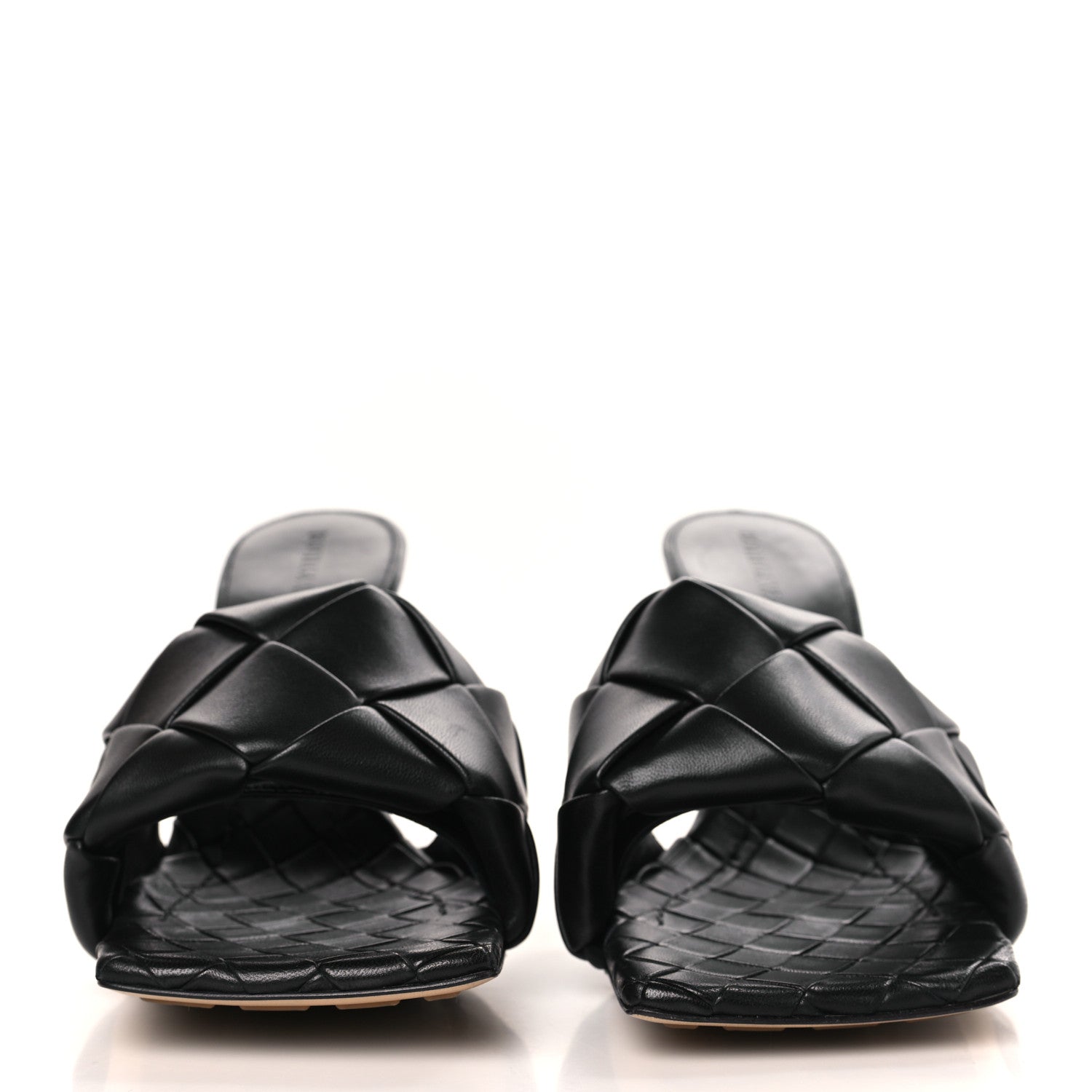Bottega Veneta Nappa Maxi Intrecciato Lido Mule Sandals 39 Black 2 of 7