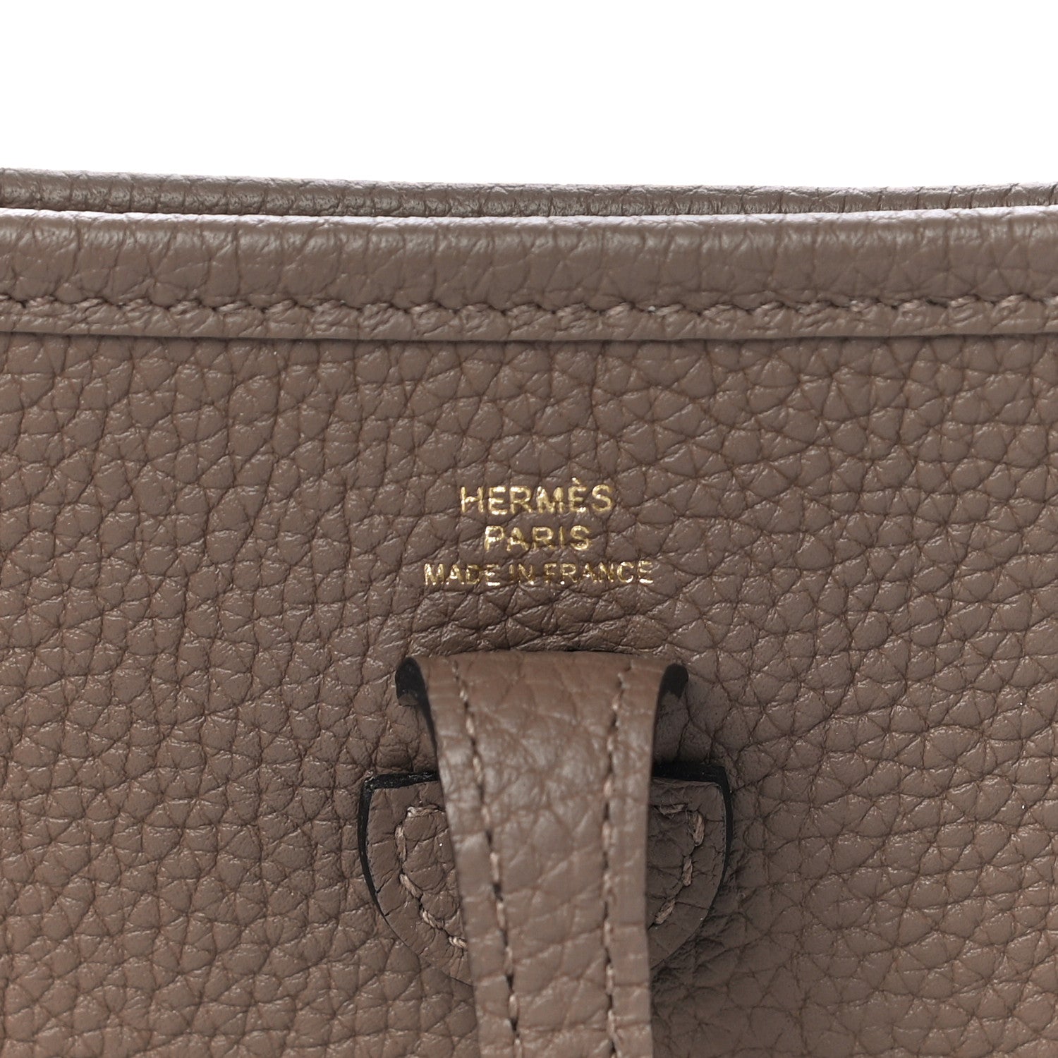 Hermes Taurillon Clemence Amazone Evelyne TPM Beige De Weimar Gris Etain 6 of 10