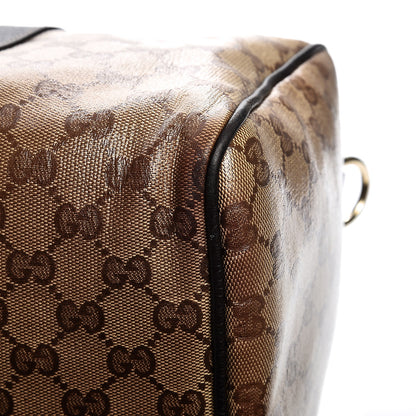Gucci Crystal Monogram Medium Joy Boston Dark Brown 23 of 24
