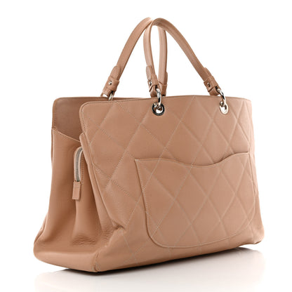 Chanel Soft Caviar Quilted Large CC Timeless Tote Beige 3 of 25