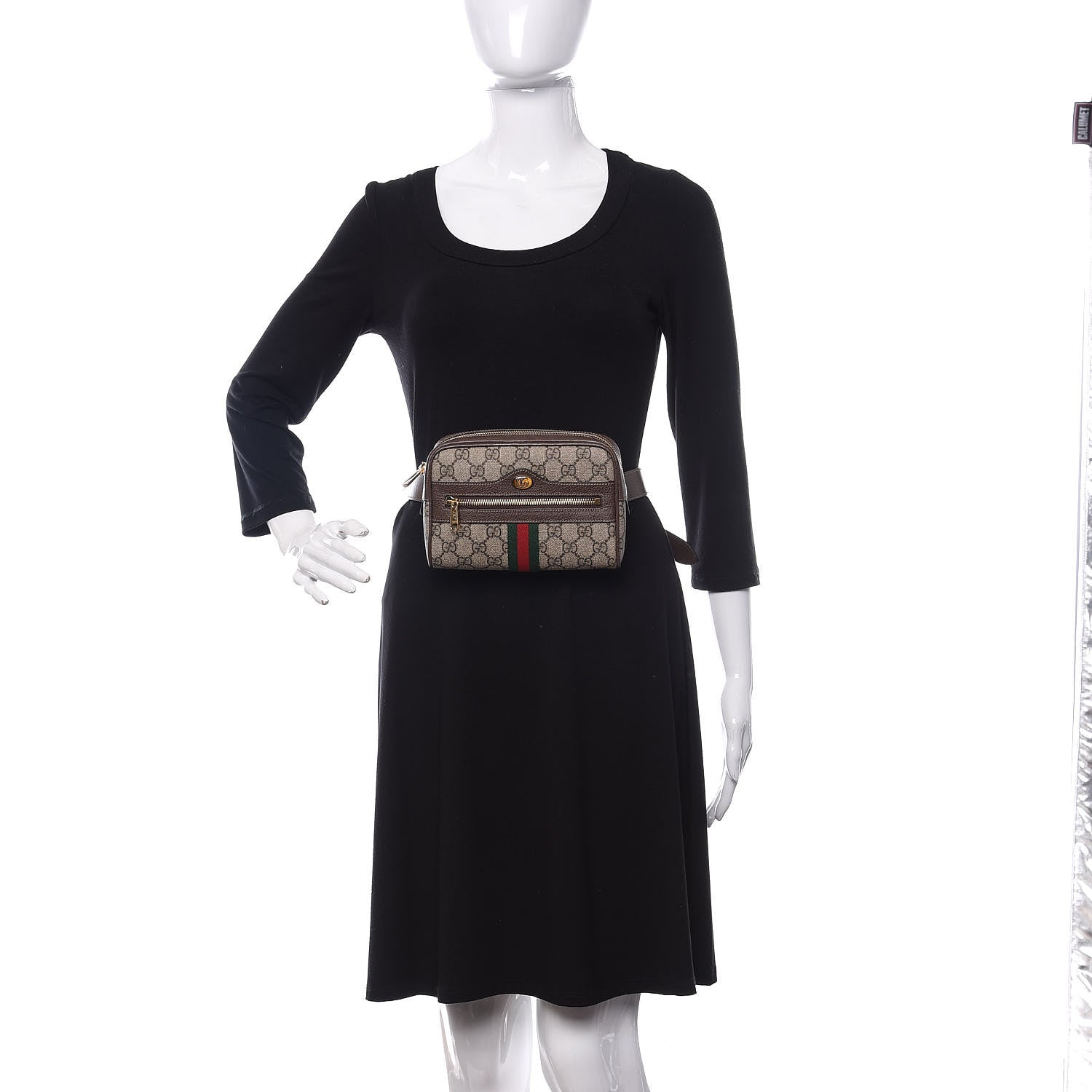 Gucci GG Supreme Monogram Web Small Ophidia Belt Bag 85 34 Dark Brown 2 of 10