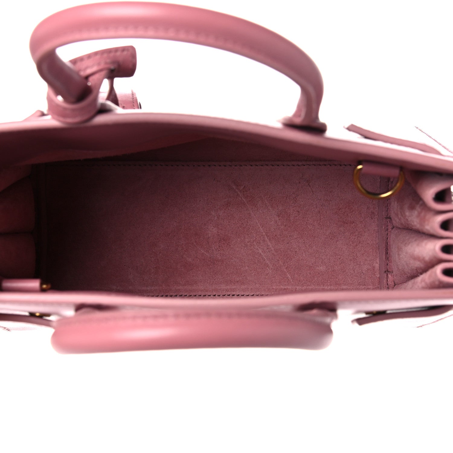 Saint Laurent Calfskin Small Sac De Jour Dark Rose 5 of 19