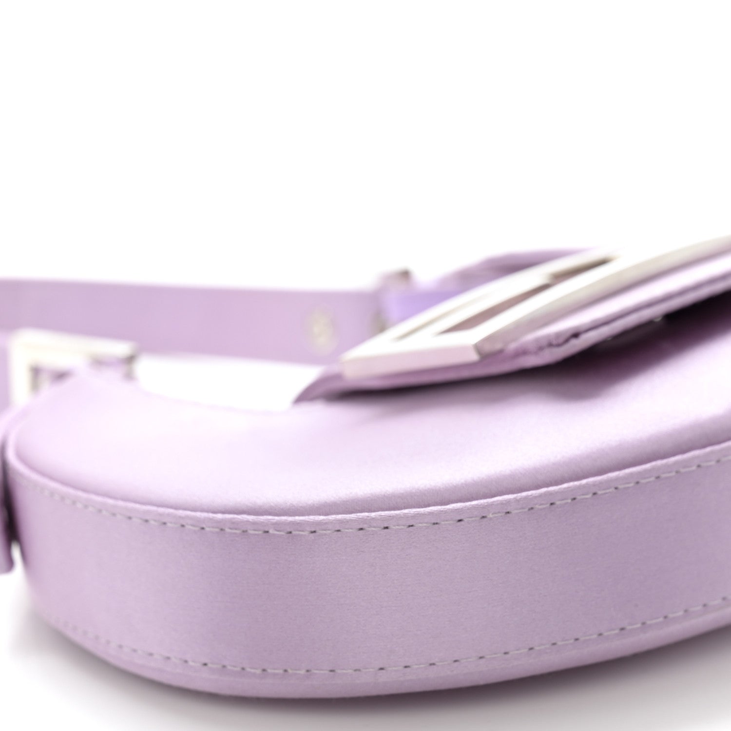 Fendi Silk Satin Mini Cookie Hobo Bag Lilla 9 of 11