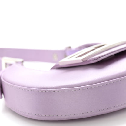 Fendi Silk Satin Mini Cookie Hobo Bag Lilla 9 of 11