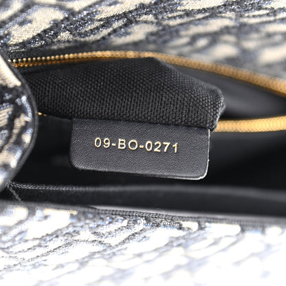 Christian Dior Oblique 30 Montaigne Flap Bag Blue 7 of 10
