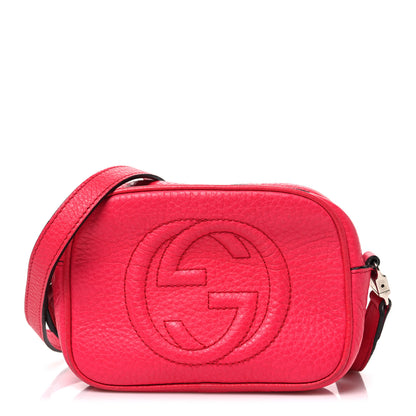 Gucci Pebbled Calfskin Children's Mini Soho Disco Messenger Bag Pink 1 of 12