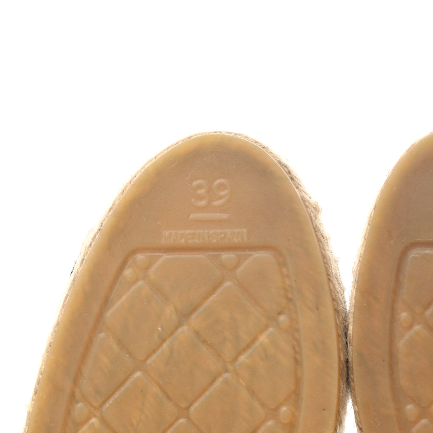 Chanel Iridescent Goatskin Patent CC Espadrille Mules 39 Black 7 of 10