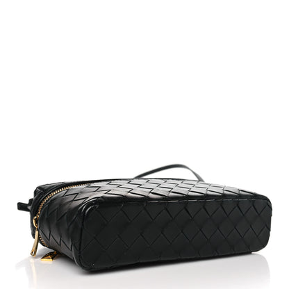 Bottega Veneta Calfskin Intrecciato Bang Bang Vanity Case Black 5 of 10