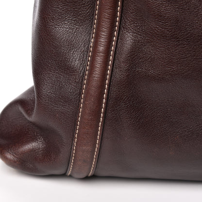 Gucci Calfskin Medium Britt Tote Dark Brown 12 of 16
