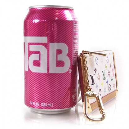 Louis Vuitton Monogram Multicolor Key Pouch White 3 of 8