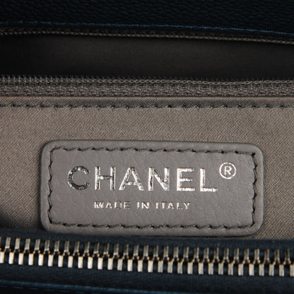 Chanel Caviar Quilted Grand Shopping Tote GST Dark Blue 6 of 8