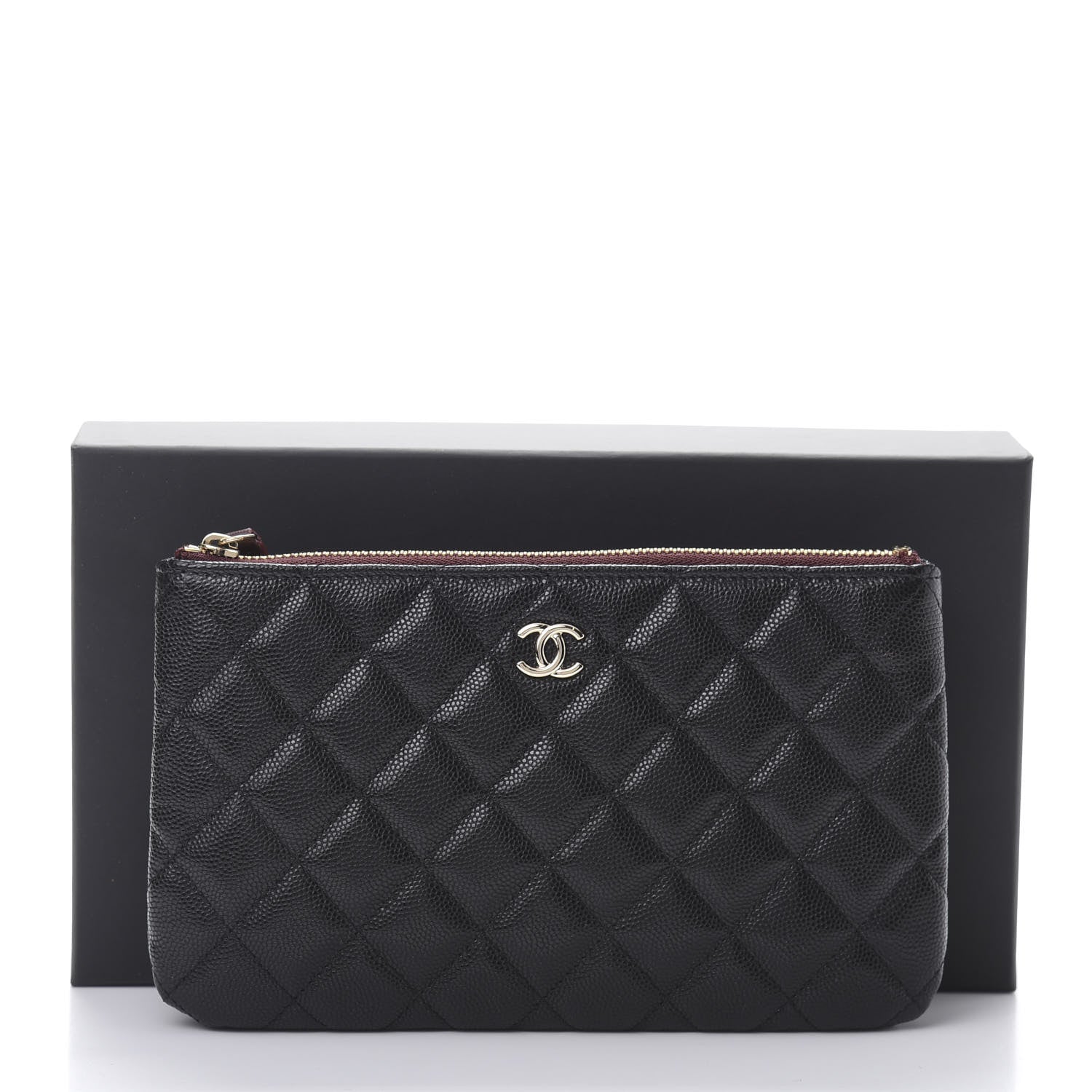 Chanel Caviar Quilted Cosmetic Case Black 8 of 8