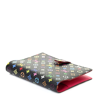 Louis Vuitton Monogram Multicolor Small Ring Agenda Cover Black Grenade 5 of 8