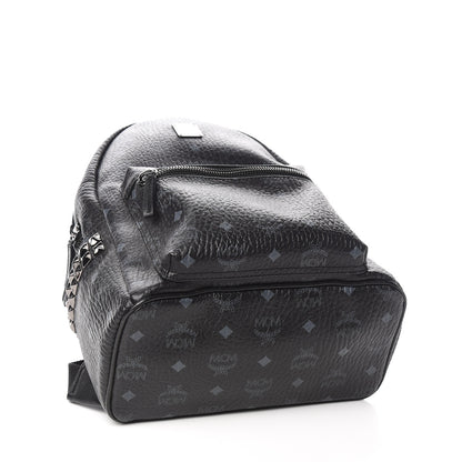 MCM Visetos Small Side Stud Stark Backpack Black 4 of 10