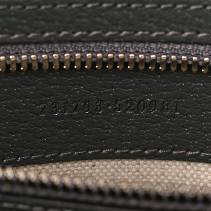 Gucci GG Supreme Monogram Textured Dollar Calfskin Medium Ophidia Tote Grey Black Graphite Grey 7 of 10