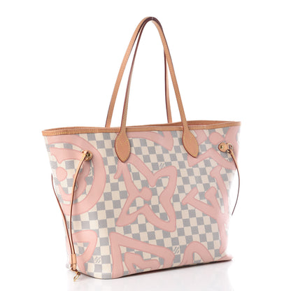 Louis Vuitton Damier Azur Tahitienne Neverfull MM 3 of 11