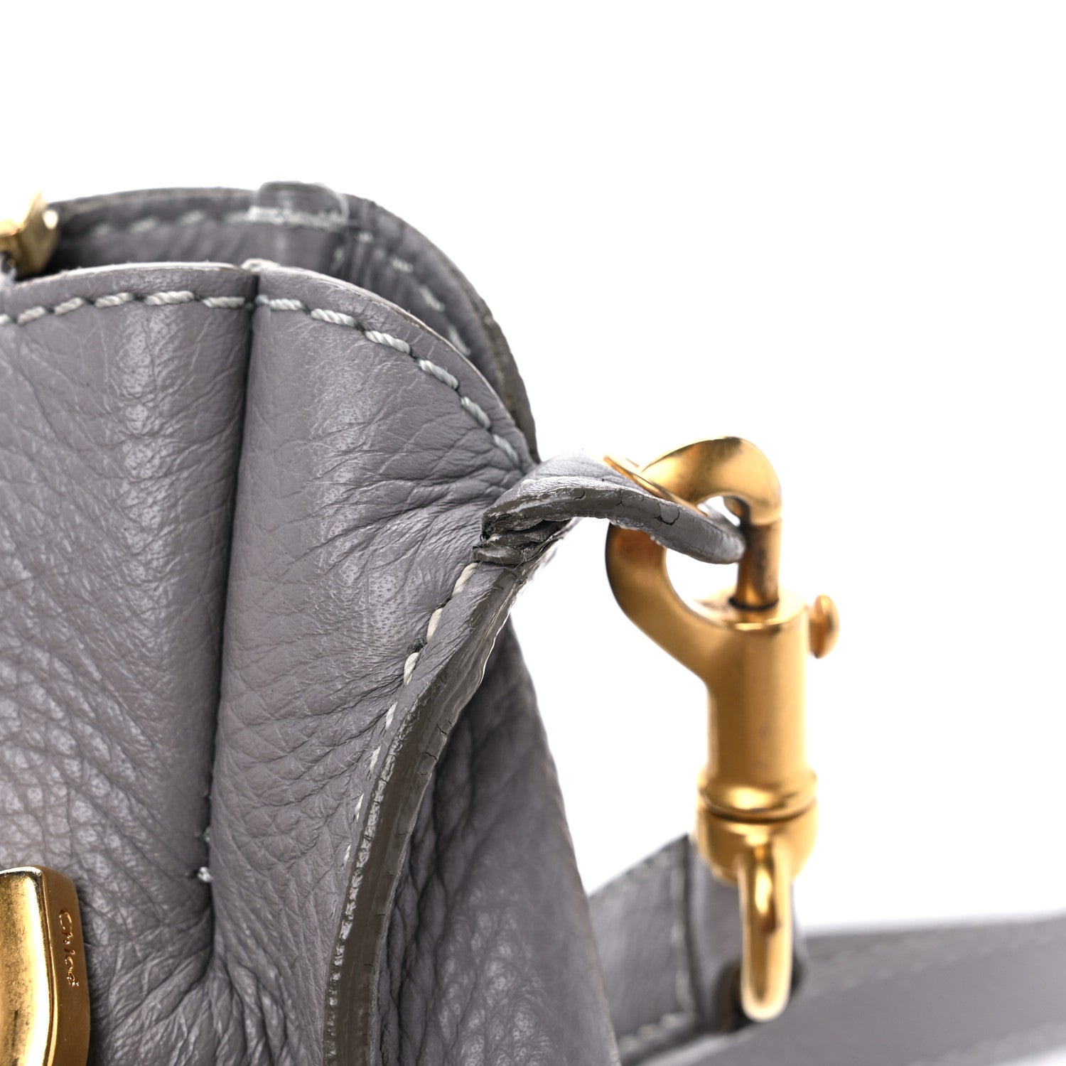 Chloe Calfskin Medium Marcie Satchel Cashmere Grey 13 of 13