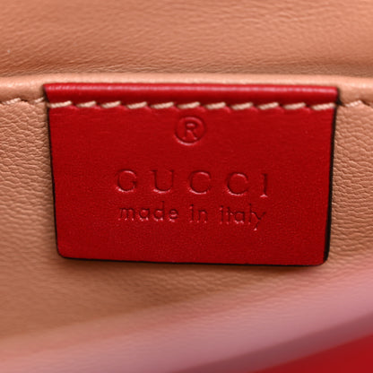 Gucci Nappa Pearl Studded Mini Queen Margaret Broadway Shoulder Bag Hibiscus Red 6 of 11
