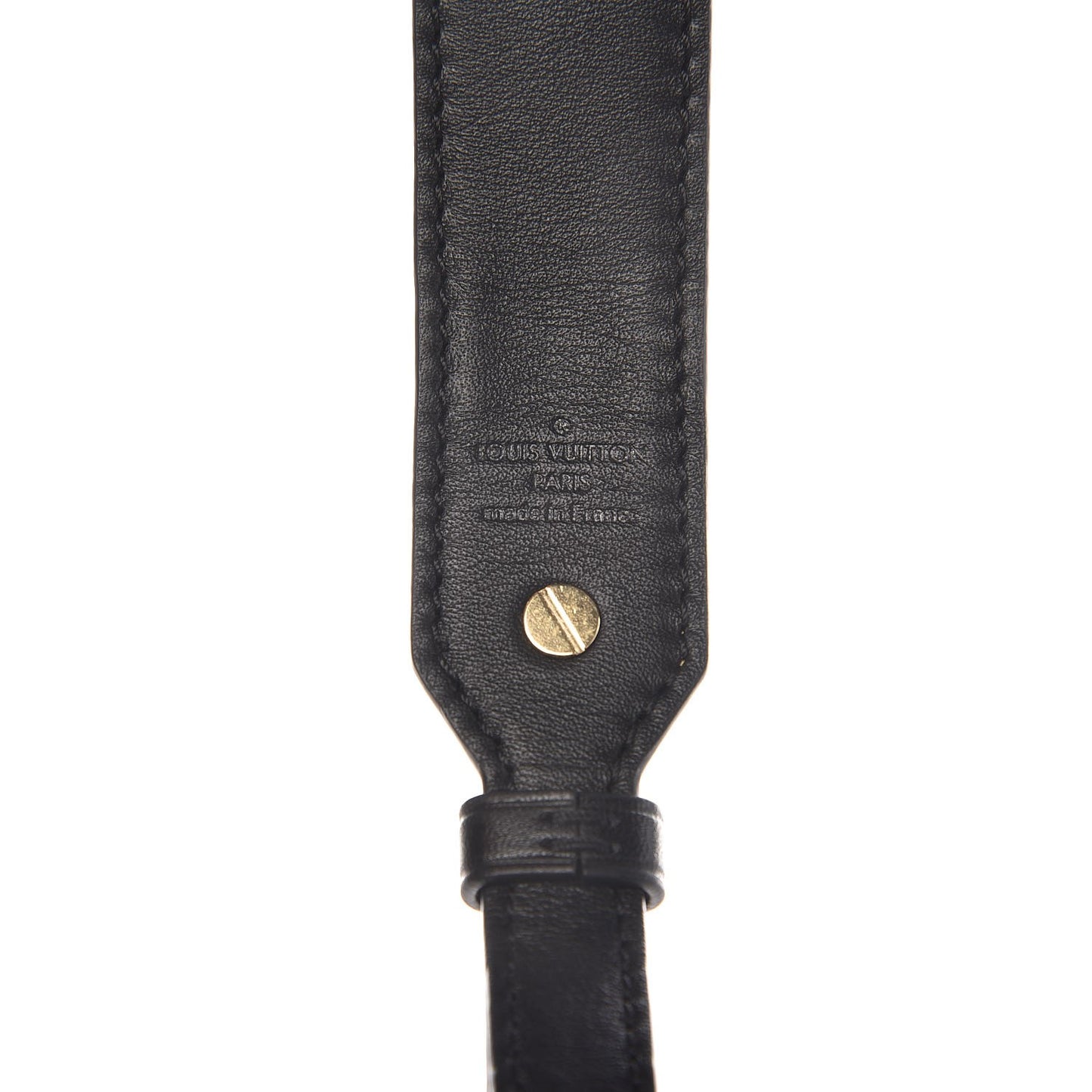Reverse Monogram Bandouliere Shoulder Strap Black
