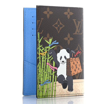 Louis Vuitton Monogram 2021 Christmas Animation China Passport Cover Myosotis Blue 3 of 6