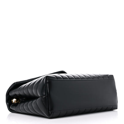 Saint Laurent Calfskin Y Quilted Monogram Medium Loulou Chain Satchel Black 4 of 13