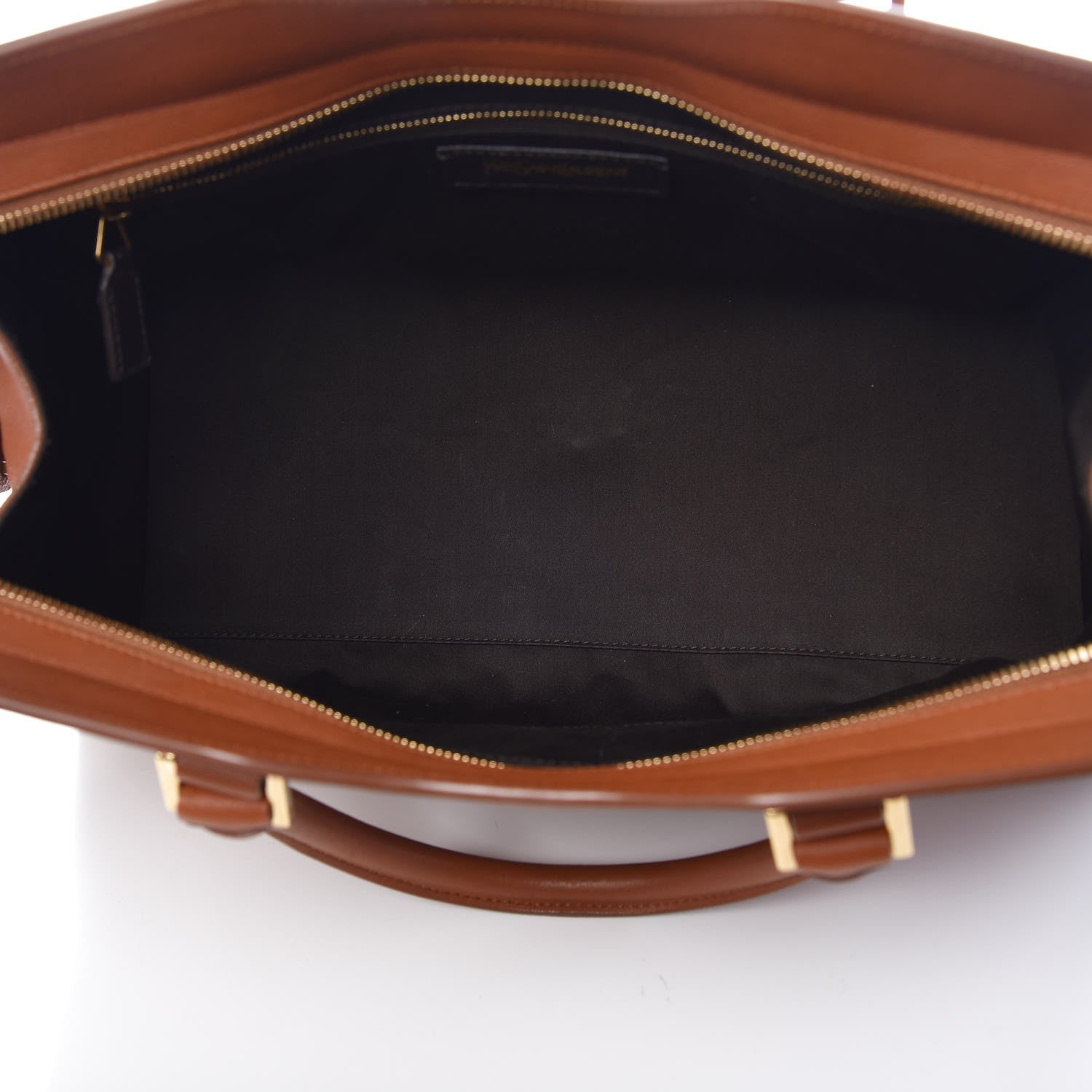 Saint Laurent Sheepskin Medium Cabas Chyc Whiskey 5 of 7