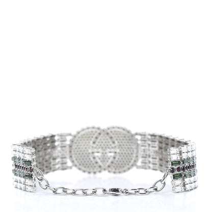 Gucci Crystals Double G Web Tennis Choker Necklace Multicolor 3 of 5