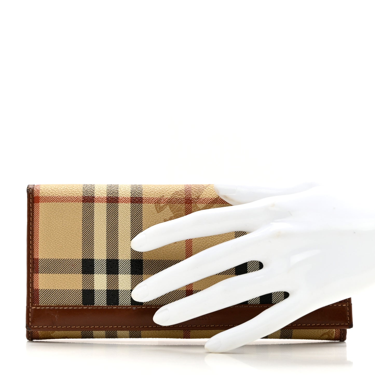 Haymarket Check Continental Wallet Brown