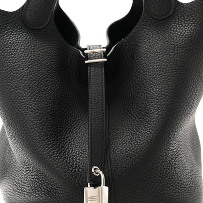 Hermes Taurillon Clemence Picotin Lock 22 MM Black 8 of 10