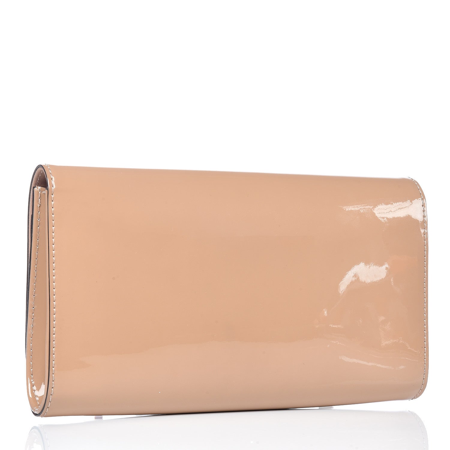 Louis Vuitton Patent Louise Clutch Nude 3 of 12