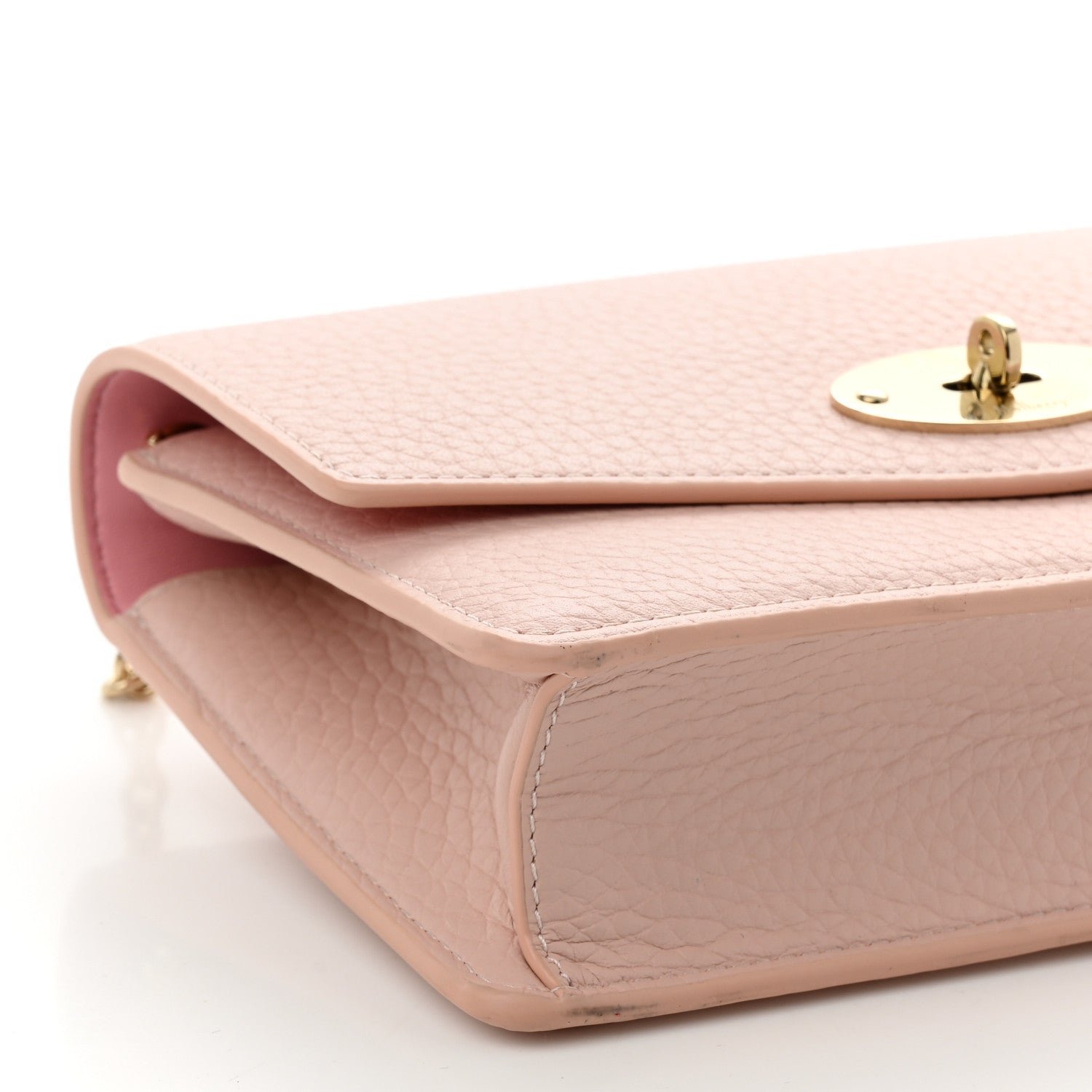 Mulberry Small Classic Grain Calfskin Small Darley Powder Pink 8 of 9