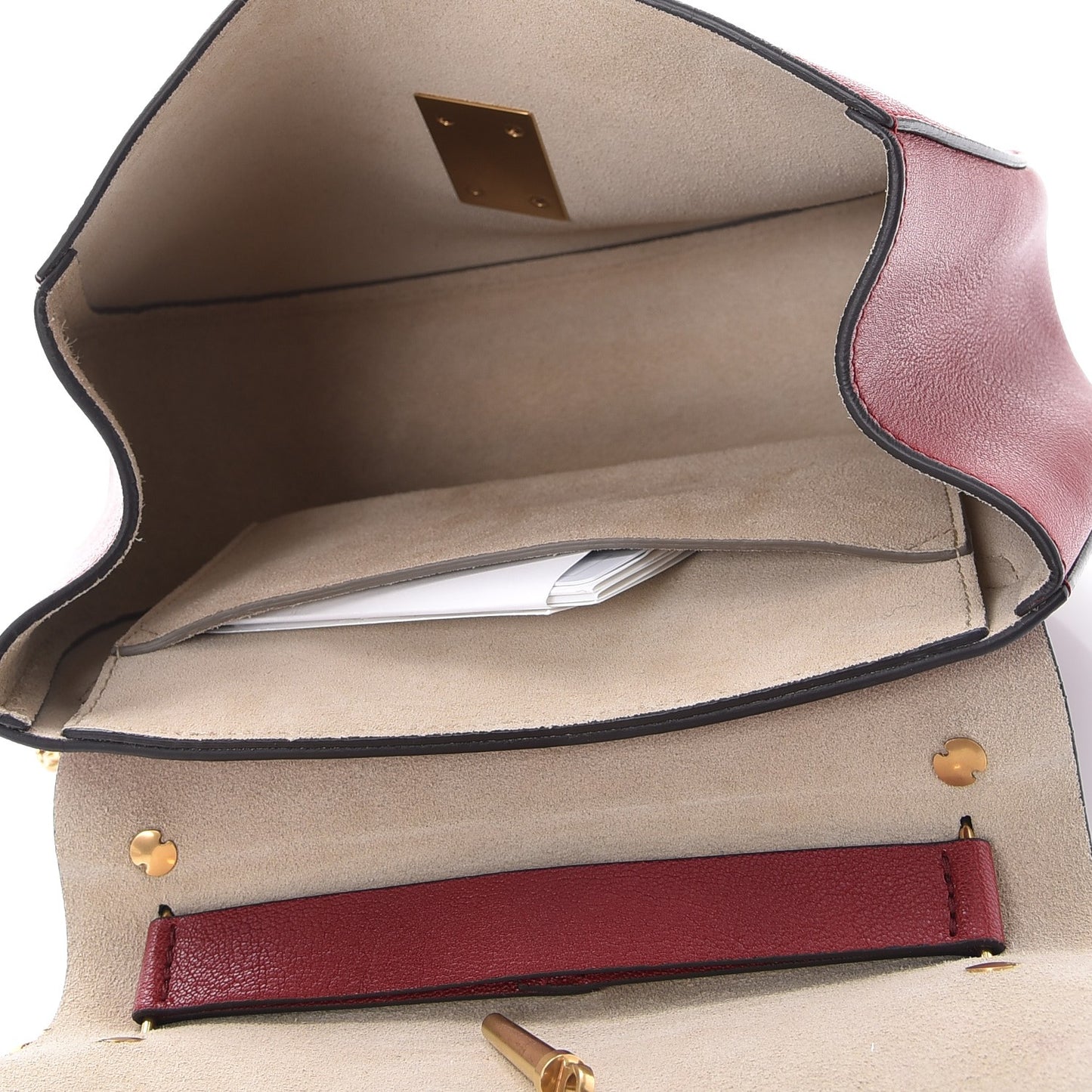 Grained Lambskin Drew Shoulder Bag Intense Red