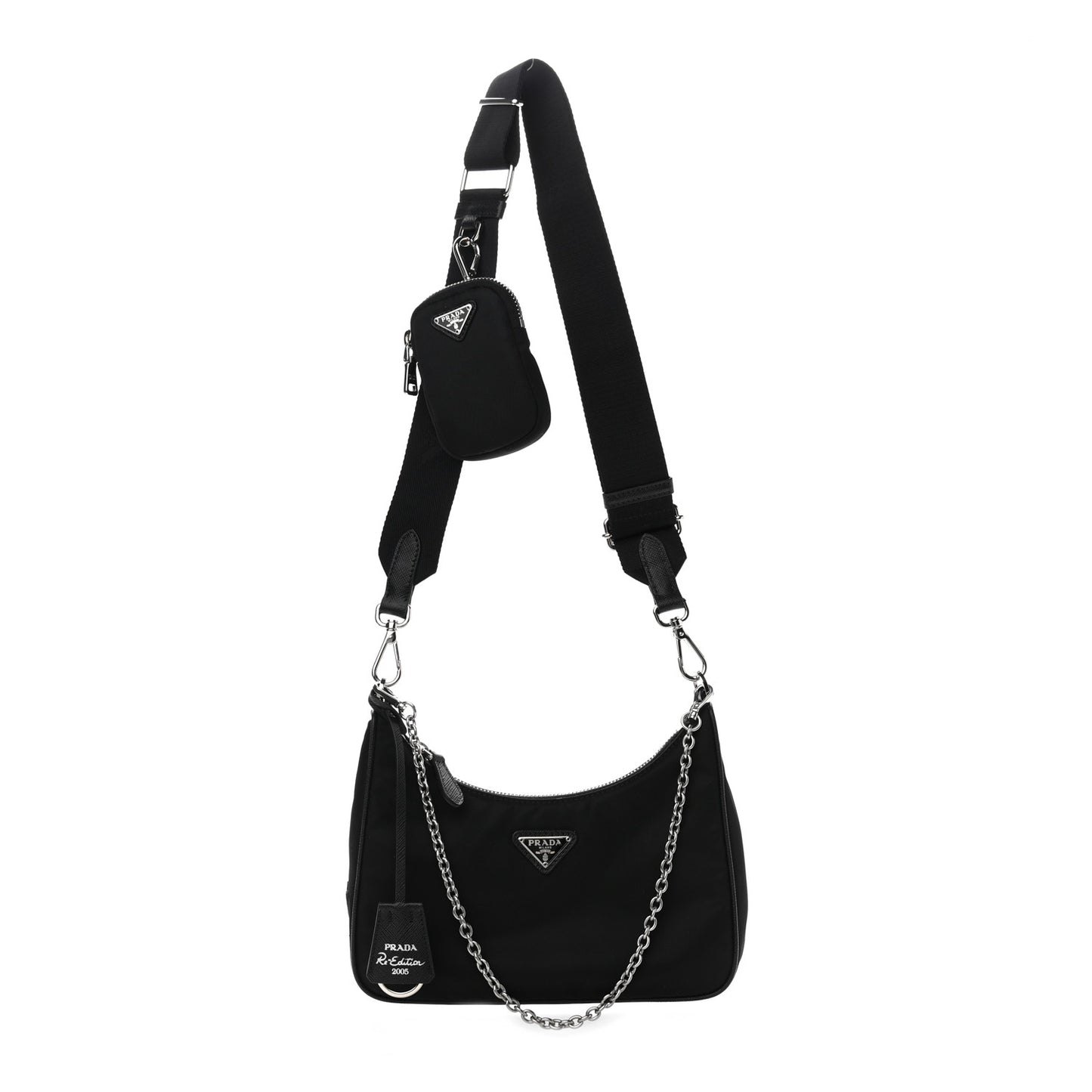 Nylon Re-Edition 2005 Shoulder Bag Black