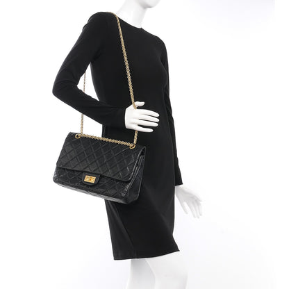 Chanel Aged Calfskin Quilted 2.55 Reissue 227 Flap Black 2 of 7
