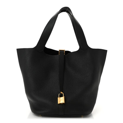 Hermes Taurillon Clemence Picotin Lock 26 GM Black 1 of 10