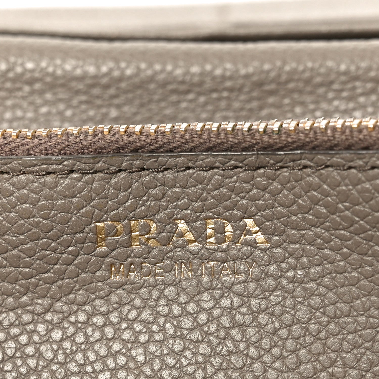 Prada Vitello Daino Metal Continental Flap Wallet Argilla 6 of 8
