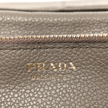 Prada Vitello Daino Metal Continental Flap Wallet Argilla 6 of 8